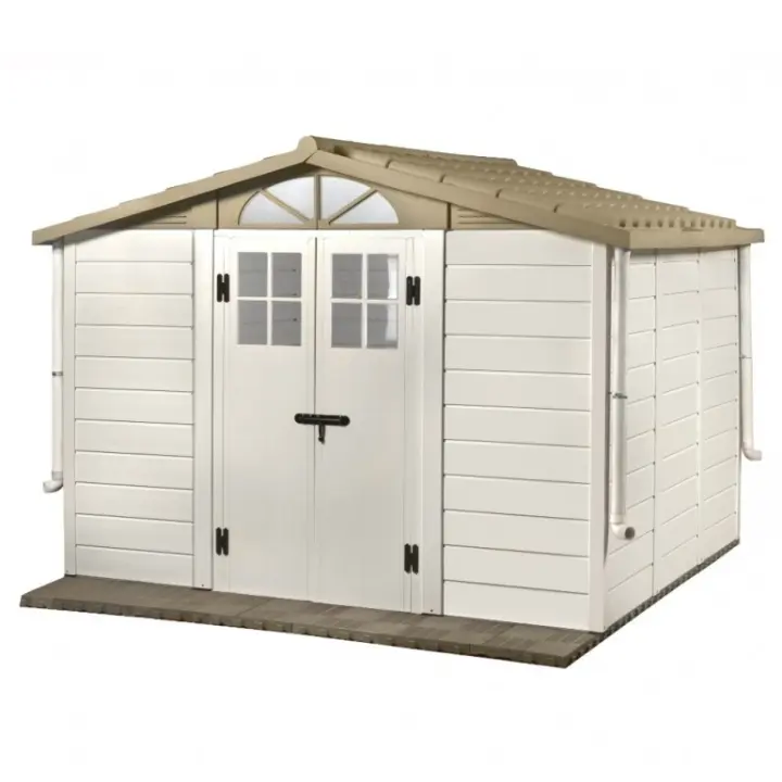 Casa Jardín en Resina Toscana Evo 280, Piso Incluido, Color Beige, 261X309x225h cm - 1