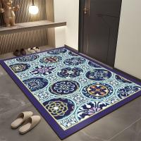 Carpet De Lattice Para Sala De Estar Cocina Piso Alfombra De Entrada Balcón Hogar Antideslizante Bohemia Decorativa Grande Suave - details 6