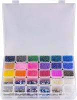 Caja De Diamantes Para Pintura DIY 30 Cuadrículas Caja De Almacenamiento Para Joyería Y Uñas Contenedor De Herramientas De Arte - details 0