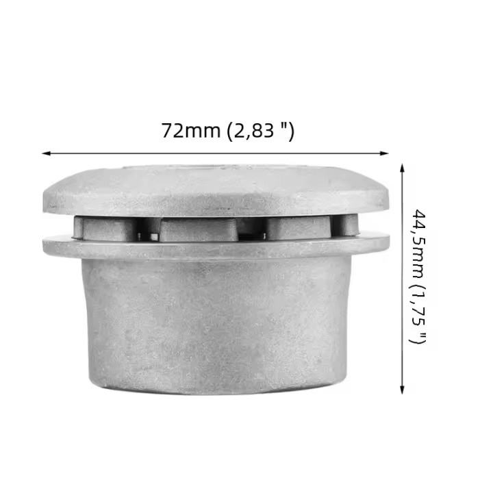 Cabeza De Trimmer De Hierba Universal De Aluminio Con 4 Líneas Cabezal De Cortacésped De Nylon Para Motosierra Plata - 1