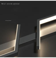 Lámpara De Pared LED Minimalista Moderna En Blanco Y Negro Para Decoración Interior Iluminación Dual Para Sala De Estar Y Dormitorio - details 12