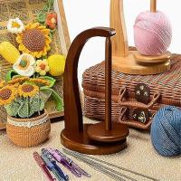 Soporte de Hilo para tejer y ganchillo, Crochet para tejer Amantes, Hilado de Madera Spinner para ganchillo - details 0
