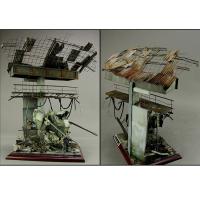 Modelo De Escenario De Guerra Con Tejado De Hierro De Micro Paisaje 8PCS Escala 1/35 Tela De Ondulación Miniatura Para Mesa De Arena - details 9