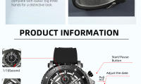 Reloj De Pulsera De Cuarzo BORUSE Para Hombre Cronógrafo Negocio Impermeable De Silicona Estilo Casual Y Moda - details 4
