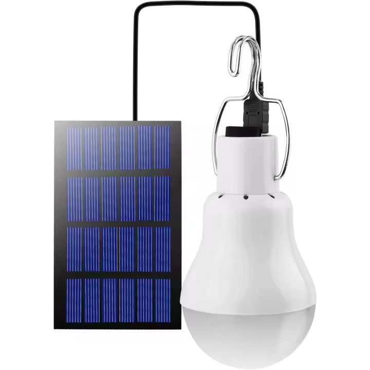 Bombilla LED solar, luces solares para exteriores, linterna solar, lámpara de camping - 1