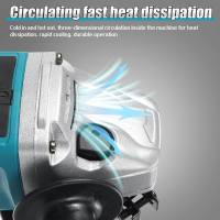 Amoladora angular eléctrica sin escobillas, herramienta eléctrica de 125mm, 4 velocidades, pulidora artesanal, para batería Makita de 18V, Enchufe de la UE - details 7