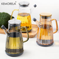 Botella De Aceite De Vidrio 600/800/1000ML Con Tapa De Acero Inoxidable Anti-Rotura Y Antideslizante Para Barbacoa Y Condimentos - details 5