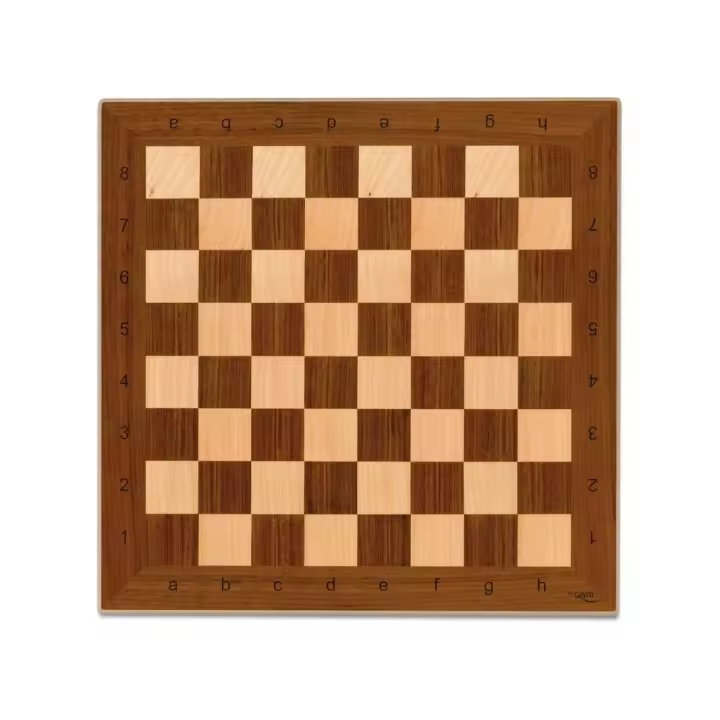 Tablero de ajedrez de madera  CAYRO - Tablero para ajedrez y damas, madera de gran calidad, 40x40 cm, apto para niños a partir de 6 años // Ref: XCY-T133 - 1