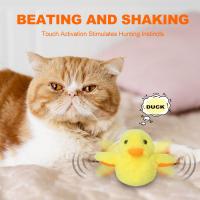 Juguete Interactivo Para Gatos Pato Flotante Y Silbante Eléctrico Recargable Con Menta De Terciopelo Juguete Para Gatos Juguetes Inteligentes - details 0