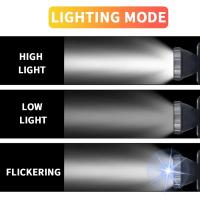 Linterna Frontal LED Portátil Recargable Con Batería 18650 Integrada Para Camping Y Pesca Modos De Iluminación 3 Ángulo De Haz 180° Impermeable - details 4