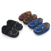 Zapatillas Antideslizantes Para Bebé Niño Primera Caminata Cuero Con Hebilla De Hierro Suela De Goma Mocasines Para Recién Nacidos Y Niños Recién Nacidos - details 1