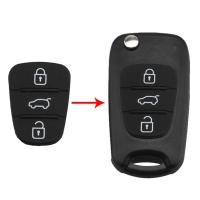 Carcasa De Llave Remoto De Goma Para Hyundai I10 I20 I30 IX35 Kia K2 K5 Rio Sportage Con 3 Botones Piezas De Repuesto - details 9
