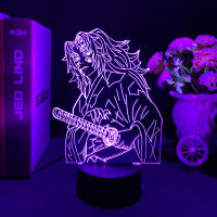 Lámpara De Noche Anime Demon Slayer Mitsuri Kanroji Figura 3D Iluminación Para Decoración De Dormitorio Regalo De Cumpleaños - details 20