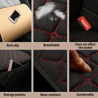 Cubierta De Asiento De Coche Universal Minimalista De Lino Resistente Al Desgaste Y Duradero Para Todas Las Estaciones - details 4