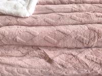 Manta Gruesa de Sofá y Cama Ochos en Color Rosa – Sedalina Suave con Sherpa, Calidez Garantizada- Mercatienda.es - details 7