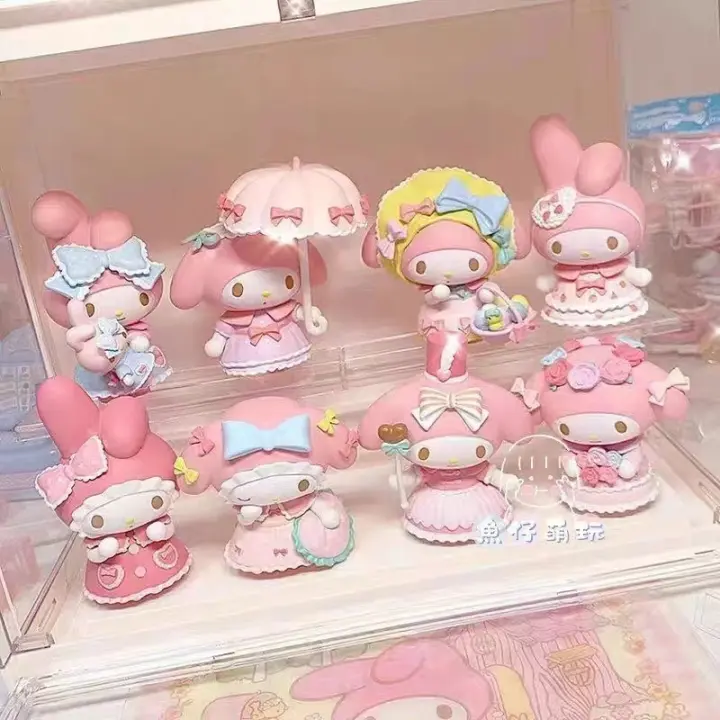 Caja Sorpresa Kawaii Sanrio My Melody Fiesta De Pijamas Muñeca De Modelos Misterio Juguete De Dibujos Animados Decoración Para Niños - 1