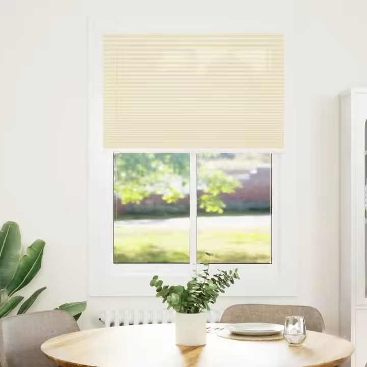 Estor Plisado crema 100x100 cm Tela Ancho 99,4 cm Poliéster - 1