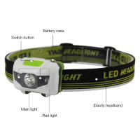 BORUiT Linterna De Corbata LED Mini Potenciada Por Batería AAA Luz Roja Impermeable Para Camping Y Senderismo - details 1