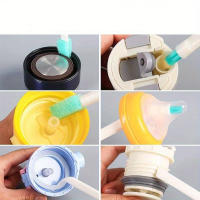 Set De 3/8 Brochas De Limpieza Para Espacios Estrechos Herramienta De Limpieza Para Ventanas Teclados Humidificadores Y Coches - details 2