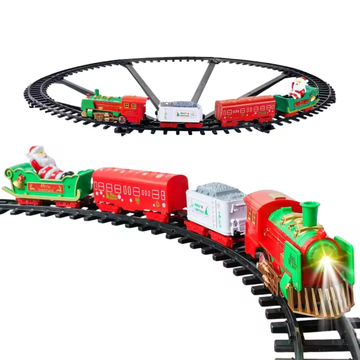 Tren Decorativo Árbol de Navidad 89 cm con Luces Sonidos y Movimiento 33 Piezas - 1