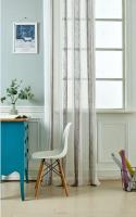 Cortinas de visillo lino y poliéster con estampado de doble color.140x260cm .Decoracion para hogar y oficina. - details 1