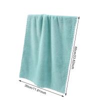 Toalla De Microfibra Absorbente Para Cabello Seco 30x60cm Doble Cara Coral Ideal Para Baño Lavar Coche Limpieza Salon Natación Camping - details 4