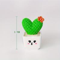 Set De 4 Suculentas De Resina Miniatura De Cactus Para Decoración De Coche Y Oficina Creativas Y Frescas Para Sala De Estar Y Habitaciones - details 5