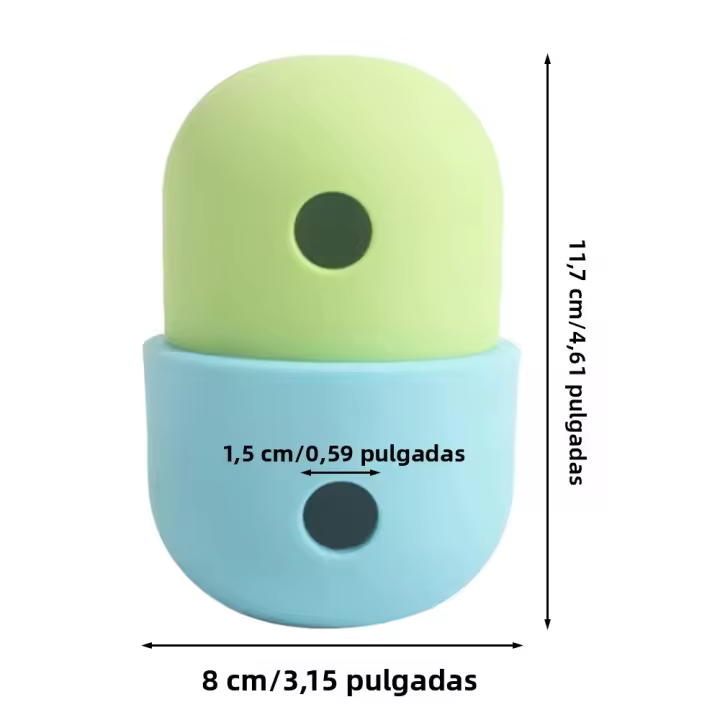 Juguete Interactivo Para Perros Bola De Masticar Con Dispensador De Golosinas Alimenticio De Silicona Juguete De Masticar Para Dientes Juguete Lento De Alimentación Para Mascotas - 1