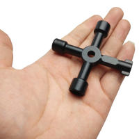 Llave De Triángulo Universal Multifuncional 4 Maneras Para Plomero Clavija Para Mangueras Caja De Medidores De Gas Y Electricidad Radiadores - details 0
