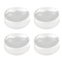 Tope de Puerta transparente, soporte de Puerta acrílico suave para evitar impactos, Tope de Puerta de suelo para dormitorio, oficina, Hotel, 4 Uds. - details 1