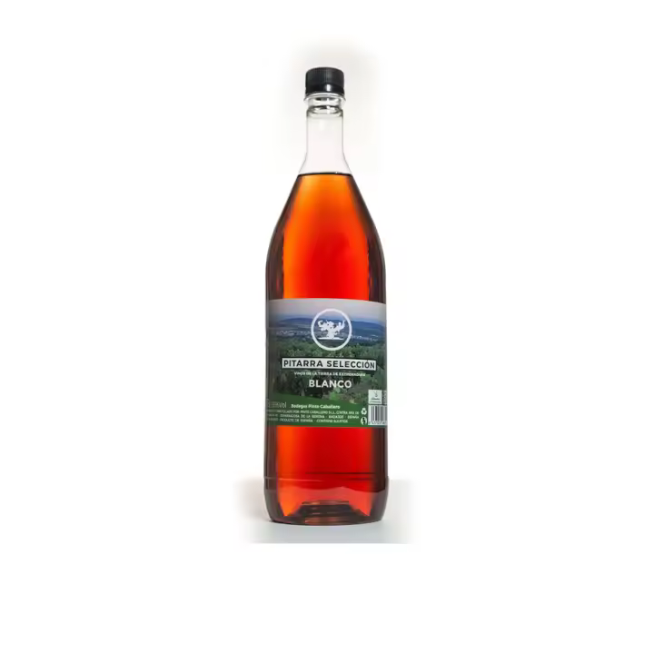 Caja de vino clarete pitarrero 10 botellas PET x 1,5 litros total 15 litros pitarra selección de Extremadura - 1
