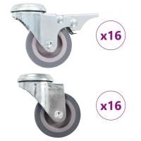 vidaXL Ruedas Giratorias con Agujero Pasador Diámetro 50mm Material Brico Cantidad 4 unidades,  8 unidades,  12 unidades y mas - details 3