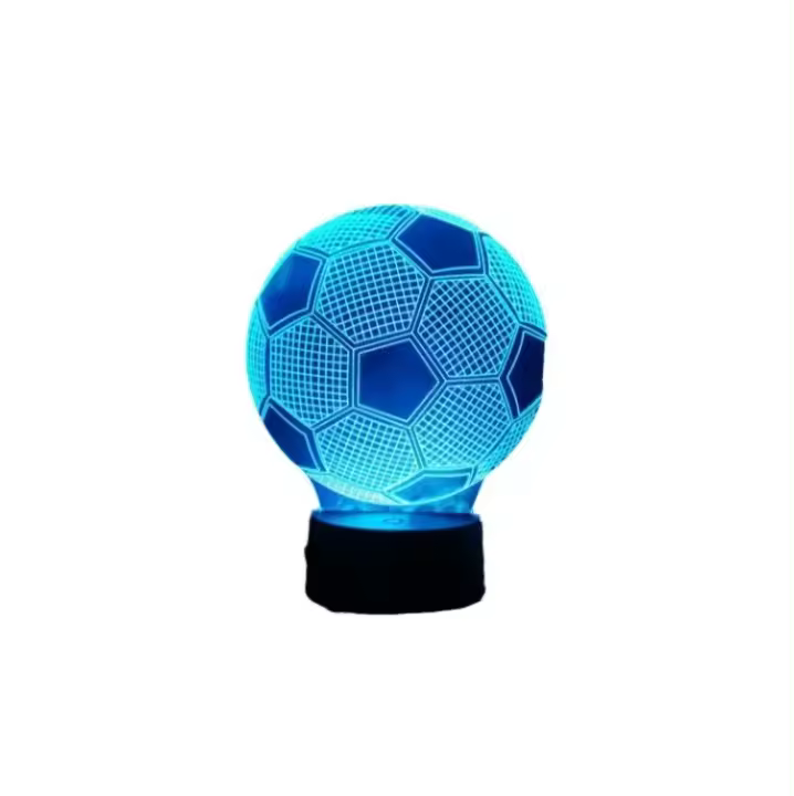 Regalo de Fútbol para Niños 8 10 Años, 3D LED Lámpara de Noche con Control Remoto, Cumpleaños Navidad Decoración - 1