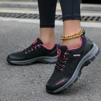Zapatos De Senderismo Para Mujer Zapatillas Deportivas Antideslizantes Cómodas Para Caminar Escalada Y Correr Botas De Ocio Con Suela TPR Y Inserciones EVA Microfibra Talla True Fit - details 5