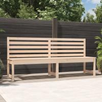 vidaXL Banco de jardín madera maciza 201,5 cm en color Pino negro/Pino natural/Douglas natural y más - details 1