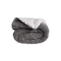 Manta Gruesa de Sofá y Cama Ochos en Color Gris – Sedalina Suave con Sherpa, Calidez Garantizada- Mercatienda - details 0