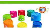 Juguete Educativo Para Bebés 9PCS Copas Arcoíris De Pila Con Formas Y Letras Mini Oso Juego De Pila Para Niños Y Niñas De 1 a 6 Años - details 1