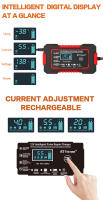 Cargador De Batería De Coche Inteligente Para Motocicleta 12V 6A Pulso Reparación LCD AGM Ciclo Profundo GEL Lead-Acid Con Enchufe EU - details 10