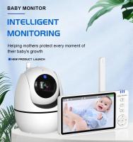 Monitor De Video Para Bebé Con Cámara PTZ 5 Pulgadas 2.4G Seguridad Doméstica Pantalla LCD Temperatura Monitorización Alarma De Llorido Compatible Con EU AU UK Plug - details 1