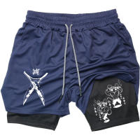 Shorts De Compresión Para Hombre Con Estampado De Anime Demon Slayer Pantalones Cortos Deportivos Para Playa Gimnasio Y Correr Secado Rápido Ropa De Verano - details 4
