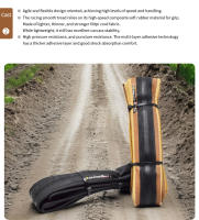Pneumático Plegable TANKE MTB JILUER Para Bicicleta De Carretera Y Terreno Negro/Amarillo 60TPI Tamaños Variados 26×2.25/27.5×2.1/2.2/29×2.2/700×25C/20×1.35 - details 26