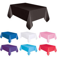 Cubierta De Mesa Rectangular Grande En Plástico Para Fiesta Sólida Colorible Cubierta De Mesa Para Cumpleaños Desechable De Tamaño 183cm X 137cm - details 2