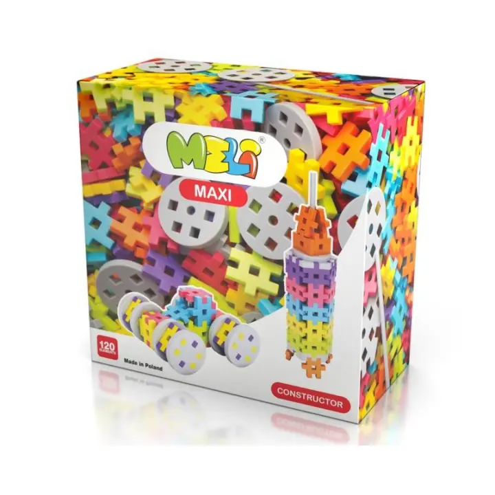 BLOQUES MELI MAXI CONSTRUCTOR 120 PIEZAS A PARTIR DE 1 AÑO - 1
