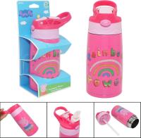 Botella Agua Infantil Acero Inoxidable 400 ml Peppa Pig | Antifugas con Tapa Botón, Ideal Viaje, Deporte y Mochila para Niños +3 Años - details 2