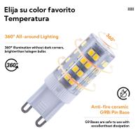 Hola led 5W LED G9, sin parpadeo, lámparas LED de  5W, Blanco frío, 6000 K, Luz halógena de 40 W equivalente a Ahorro de Energía, ánguo de 360 Grados, AC220-240 V, - details 1