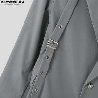 Incuerpo Chaqueta De Hombre Estilo Coreano Casual Manga Larga Solida Con Bolsillo Botones Vintage Ropa Masculina Ajustada - details 13