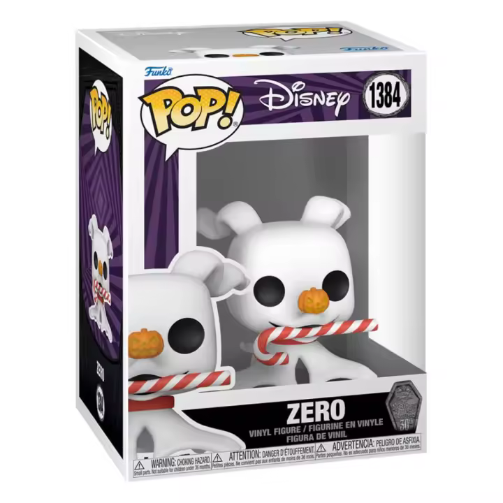 Funko Pop Zero w/Candy Cane Pesadilla antes de Navidad 30th 1384 Disney - 1