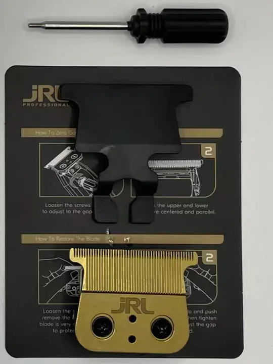 Cortador De Pelo Profesional JRL2020C Ultrafino De Acero Inoxidable Con Cuchilla Cerámica Base De Carga 2020T Trimmer Estándar Para Corte Faded - 1
