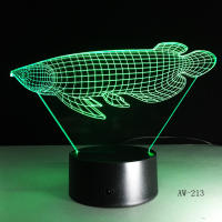 Lámpara De Escritorio LED 3D Ilusión De Avión Luz Nocturna Colorida Para Ambiente De Hogar Y Oficina Iluminación Táctil DC 5V - details 0