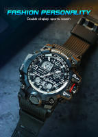 Reloj Deportivo De Lujo SANDA G-Style Militar LED Digital Para Hombre Resistente Al Agua Cuarzo Reloj De Pulsera Con Pantalla Analógica Y Digital - details 2